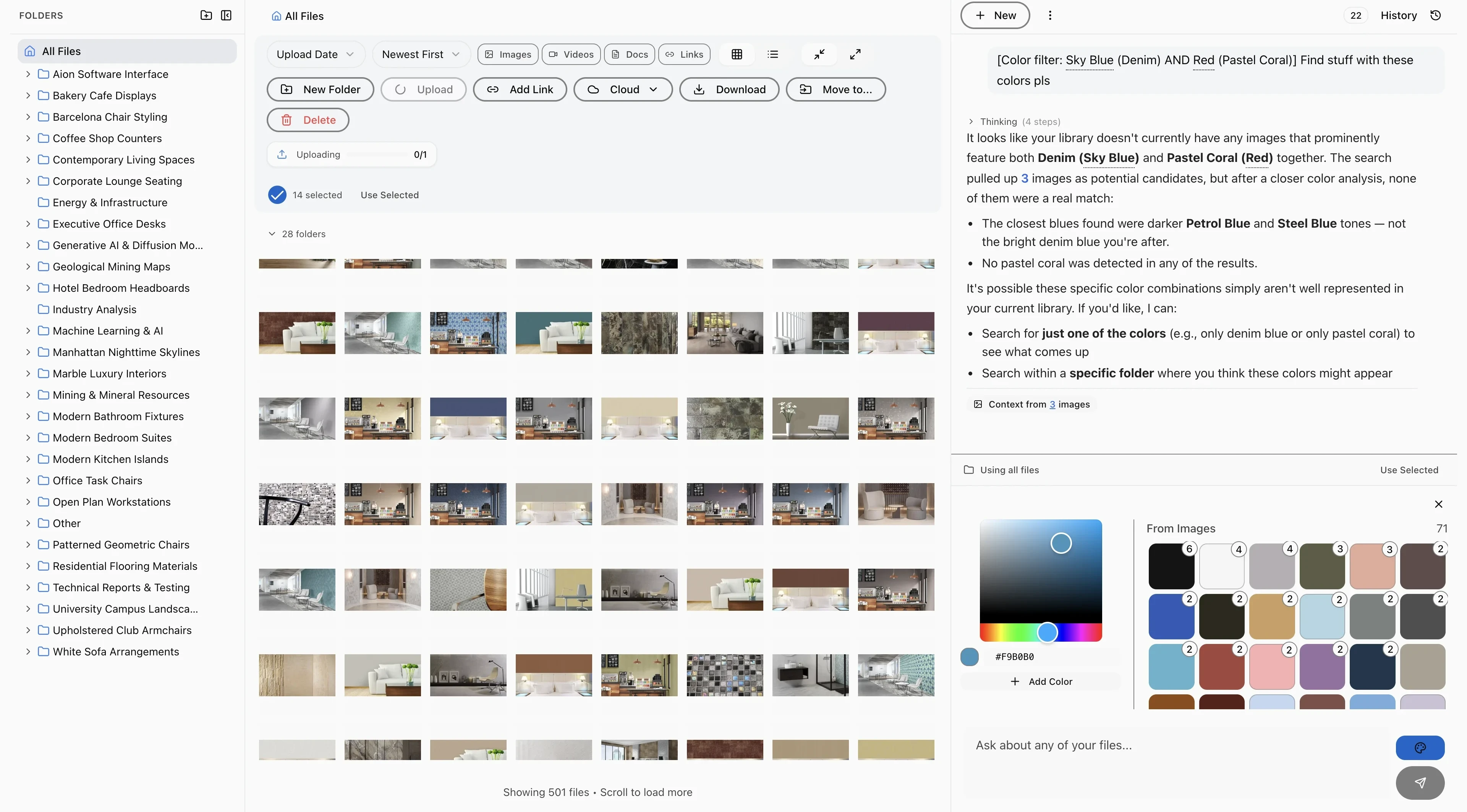 Color search feature